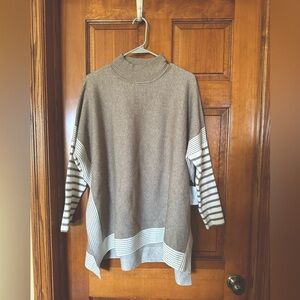 Women’s two toned tunic sweater